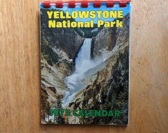 Yellowstone national Park 1976 calendar postcards.