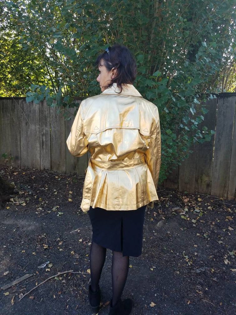 Ralph Lauren Gold short trenchcoat. image 2