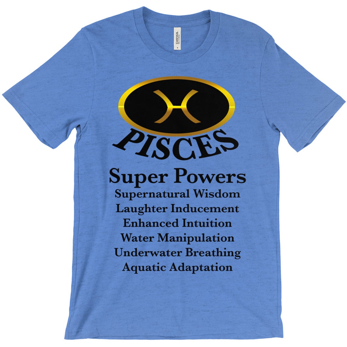 Zodiac Shirt Pisces Super Power TShirt Pisces Tee Etsy
