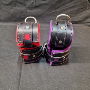 Edgyyyyy Design padded Leather Cuffs