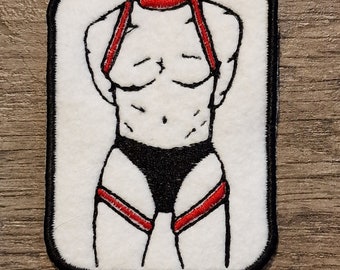 Edgyyyyy Designs Tied Male Embored Badge