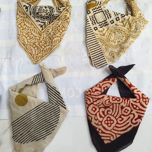 Bulk Bandana gifts of 4 , lot bandana , cotton printed bandana for lady, holsale discounted bandana for her, cotton yarn scarf