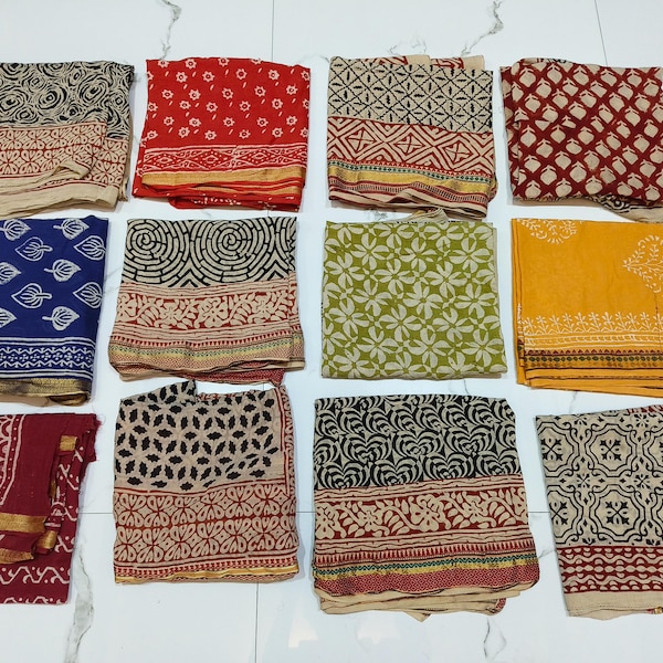 Bandana-Set aus Bio-Baumwolle: Handbedruckter Paisley-Schal (42x42)