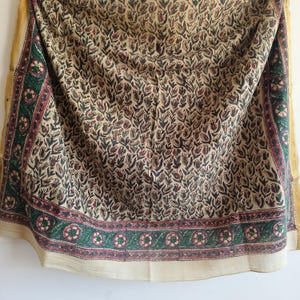 Large bandana Hand Block Print 42×42 inches Natural Dye, Handmade,block Print, Natural Colours,Block Print,Organic Colours,Organic Cotton