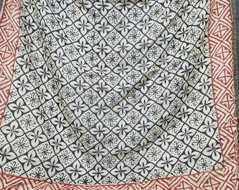 Baumwoll-Bandana-Schal extra großer Schal Zari 42 × 42 &quot;Zoll aus 100% organischer natürlicher Baumwolle-Bandana-Geschenk, bedruckte stilvolle Bandana für sie