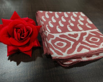 Bandana neck, bandana print rose,linen bandana, linen neckerchief,petit bandana Indian,bandana floral  gift, small head scarves,handkerchief