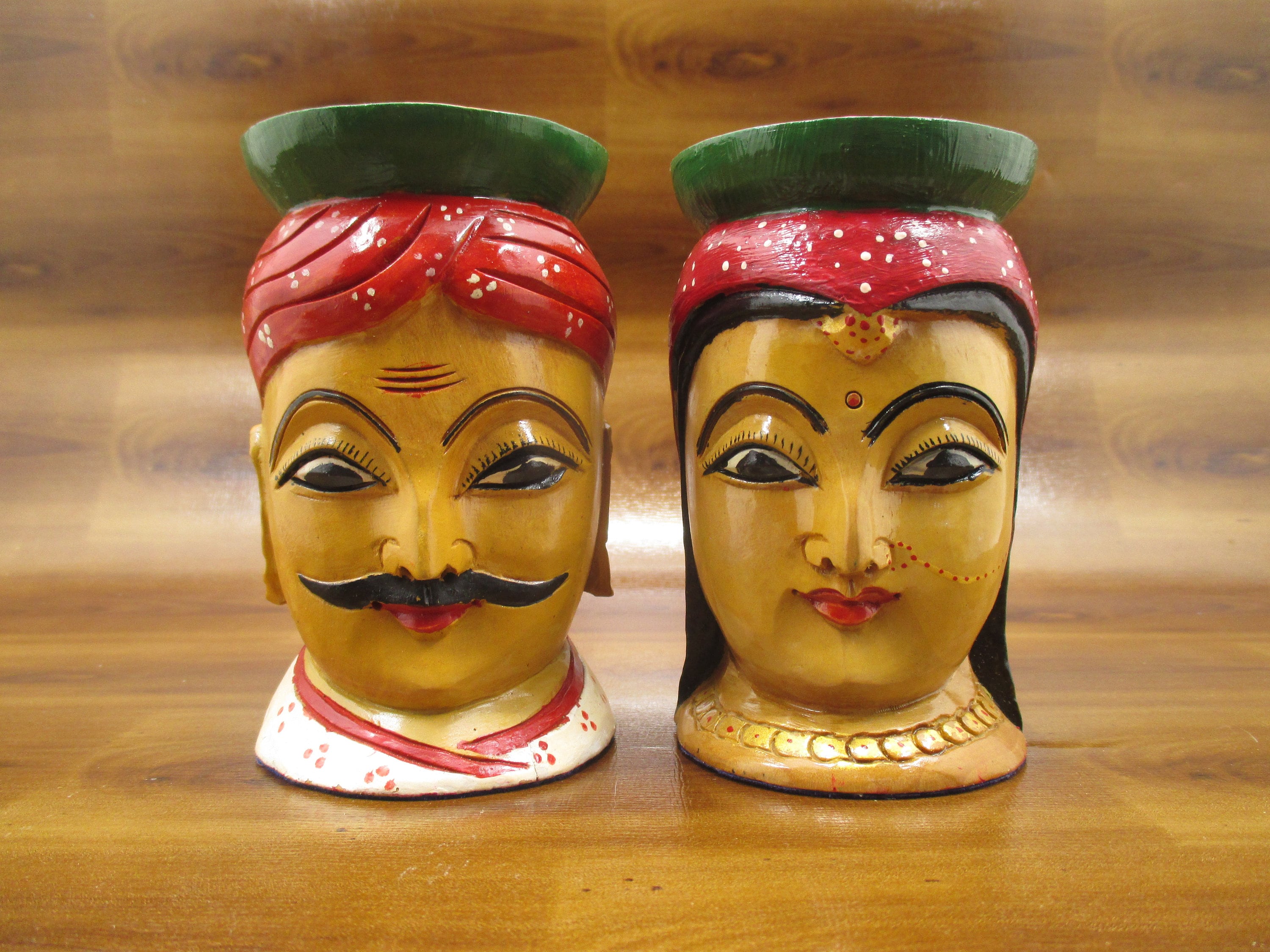 These Are Kadam Wood Antique Pots Used as Both Flower and Pen | Etsy