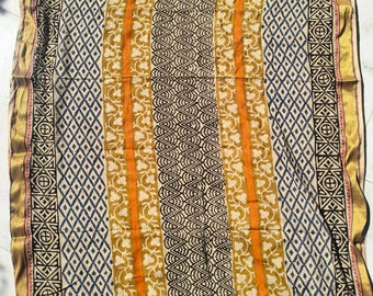 Colourful hand block printed large  sarong scarf 42×72 Inches ,beach coverup, longer sarong pareo, big color, Beach coverup, sarong cotton