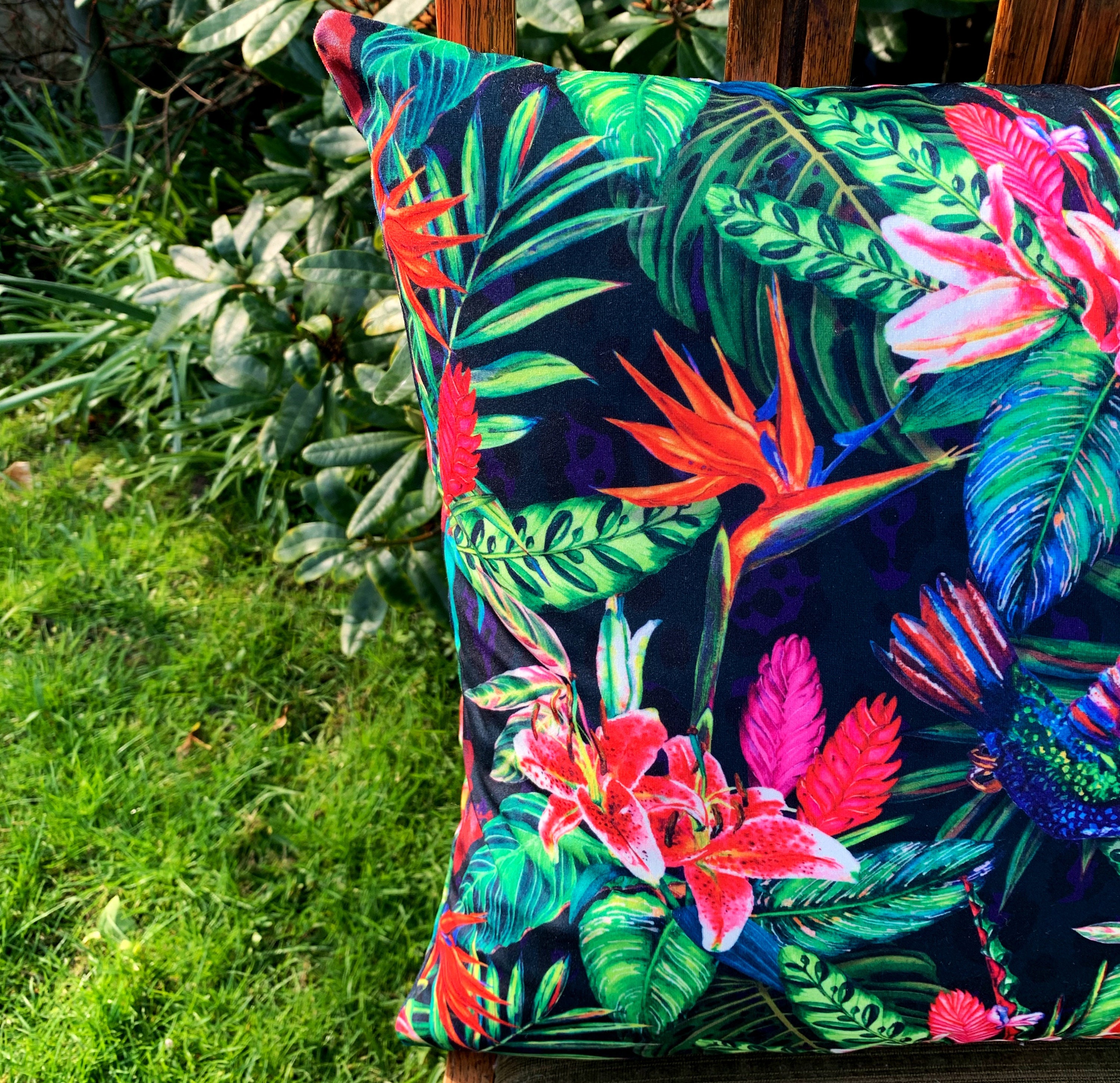 Tropical Cushion Cover Tropical Velvet Cushion Covers Uk Etsy UK