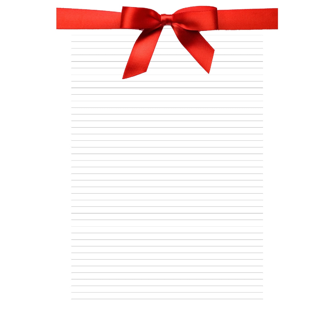 A4 lined printable paper christmas stationery christmas letters instant download christmas