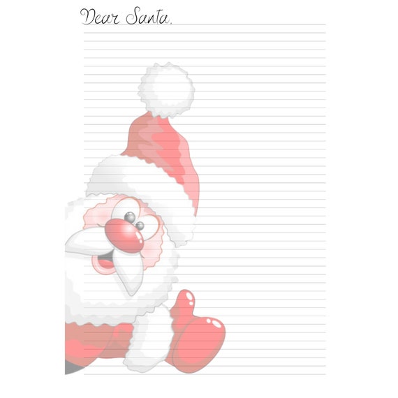 A4 Lined Printable Paper Christmas Stationery Christmas | Etsy