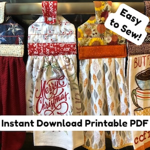 Hanging Kitchen Towel Pattern and Tutorial - PDF Download