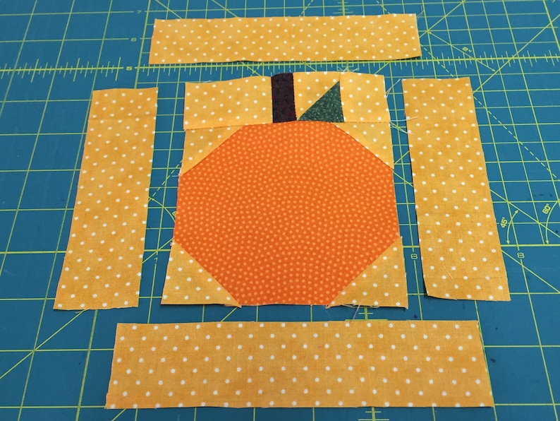 Pumpkin Quilt Block Pattern & Tutorial PDF Download - Etsy
