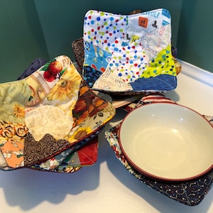 Crazy Bowl Cozy Tutorial with Accuquilt Bowl Cozy Die - PDF Download