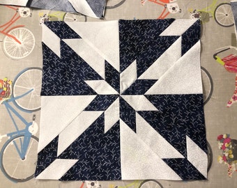 Make a Hunter's Star Quilt Block with Accuquilt Hunter's Star Die Tutorial - PDF Download