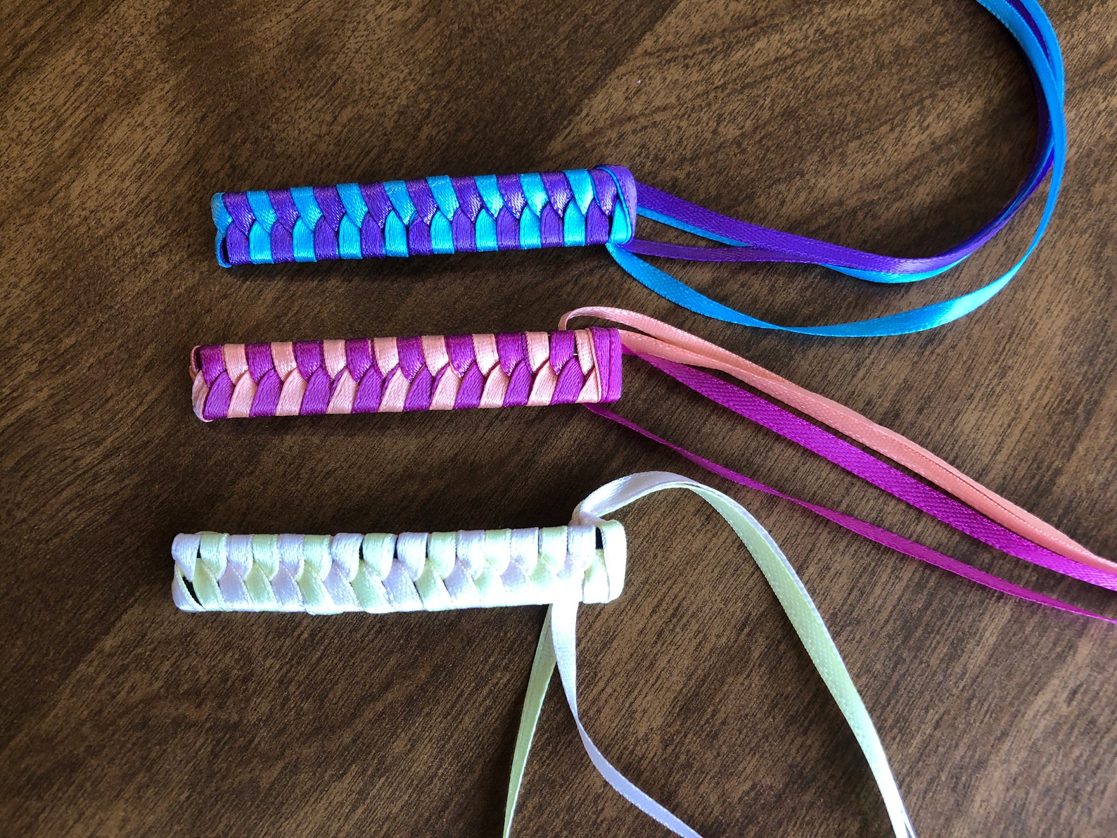 Make Your Own Retro 80's Braided Ribbon Barrette Tutorial - PDF ...