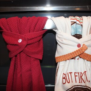 Closeup of towels with kam snaps