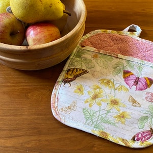 How to Make a Quilted Pocket Potholder with Old Towel Tutorial - PDF Download