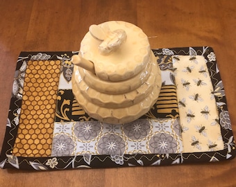Jelly Roll Mug Rug Pattern Tutorial - PDF Download