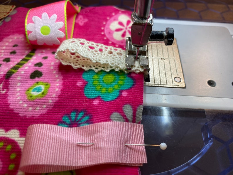 Sewing on tags