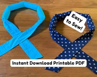 Cooling Neck Wrap Sewing Tutorial — Cold Therapy Wrap, Beginner Project (PDF Download)