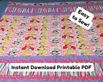 Easy Strip Quilt Pattern: Beginner Sewing Tutorial (PDF Download + Video