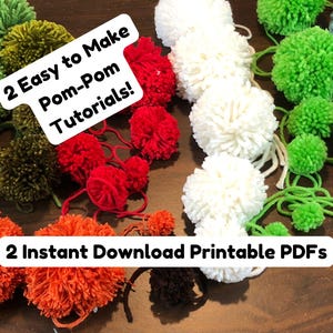 Pom Pom Tutorial: Two Easy Methods (PDF Download)