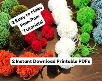 Pom Pom Tutorial: Two Easy Methods (PDF Download)