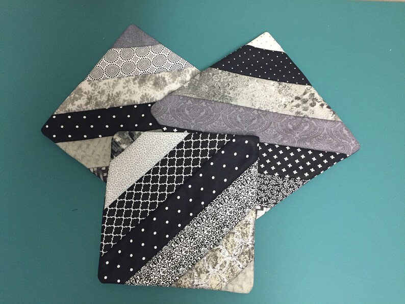 How to Make String Pieced Potholders quilted Potholder PDF Etsy