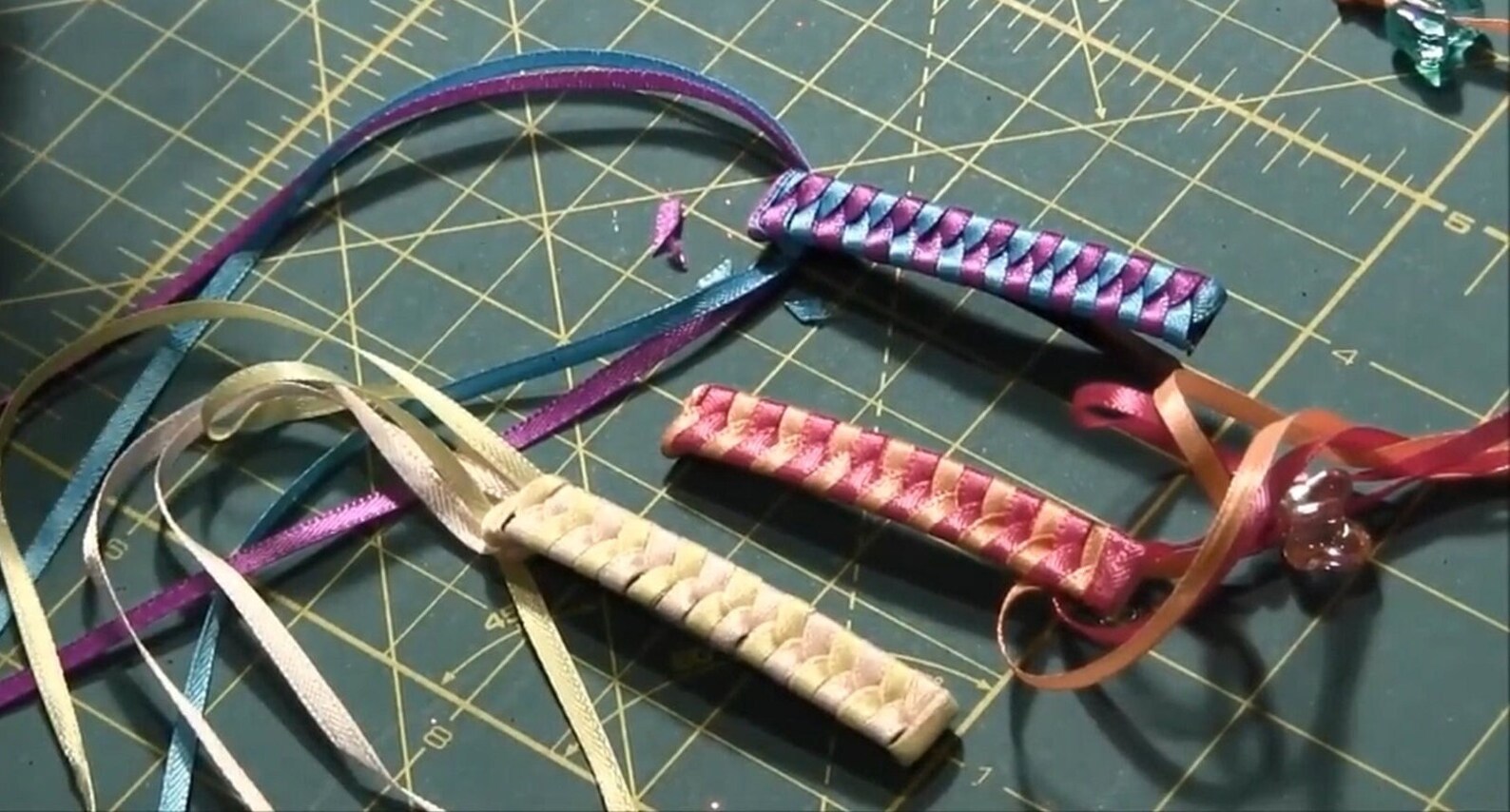 Make Your Own Retro 80's Braided Ribbon Barrette Tutorial - PDF ...