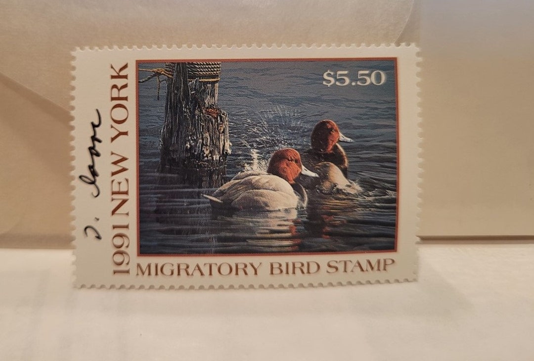 1991 New York Migratory Bird Stamp Signed by Artist Etsy