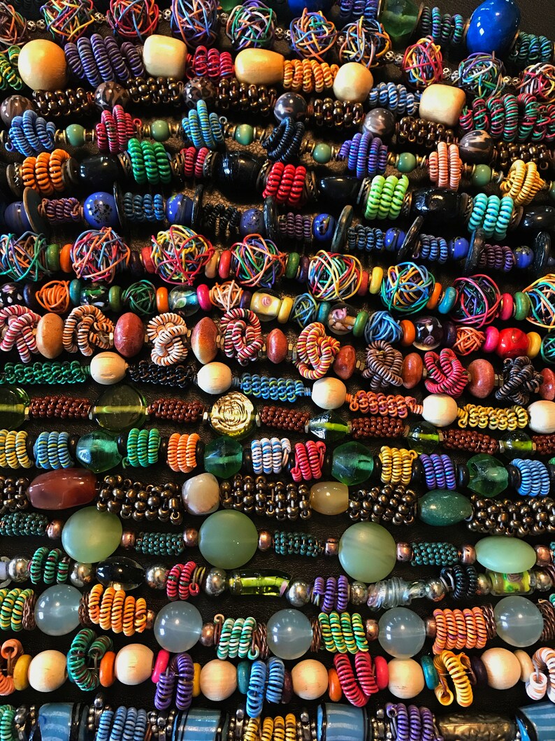 Chunky Bib Choker Statement Choker Chunky Choker Large Bead Choker Statement Bib Choker Boho Chic 15 inch Choker