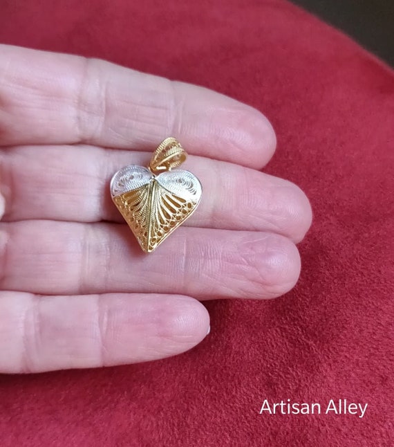 Handmade in Malta Jewelry Gift Dainty silver 925 filigree lace triangle pendant Gift for Her Maltese Jewellery