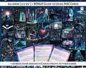 Digital Shadow Work Metaphorical Associative Cards & MAC Guide Limited Commercial Business Use Therapy Oracle Cards AI Clipart Canva PLR