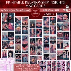 Cartes associatives métaphoriques imprimables Guide MAC Journal MAC Coaching thérapeutique à usage personnel Images Oracle Card AI pdf