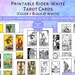 PRINTABLE Rider-waite Tarot Cards With Keywords PDF Upright and ...