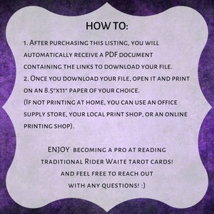 PRINTABLE Rider-waite Tarot Coloring Journal + Cheat Sheet | Adult ...