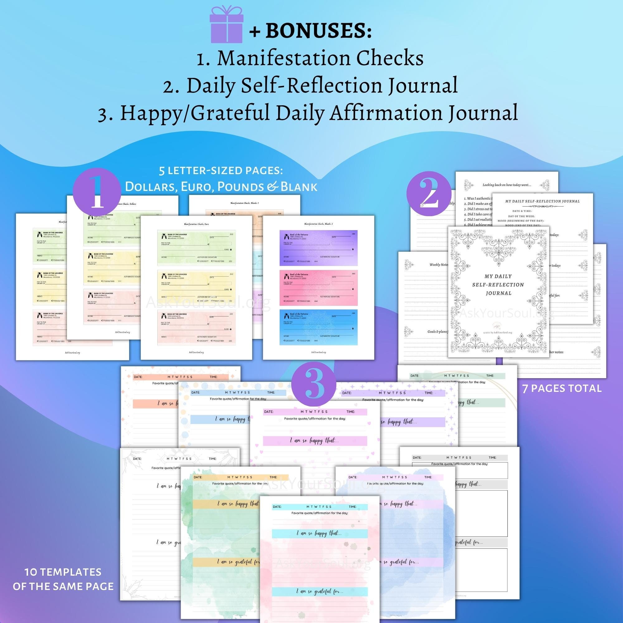 Law of Assumption PRINTABLE Workbook & Journal Reality Creator ...