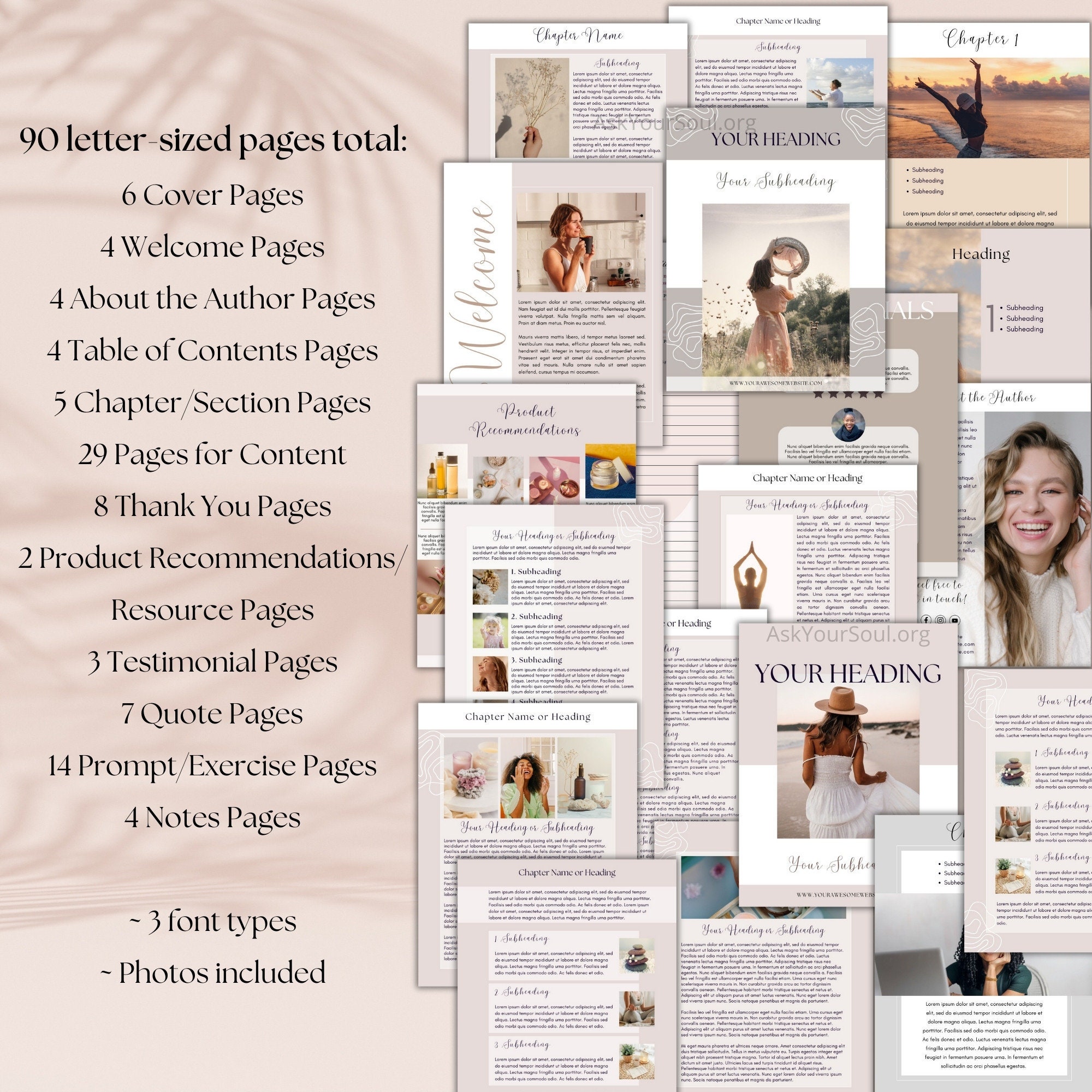 Editable Ebook Canva Template Commercial & Personal Use Life Coach ...