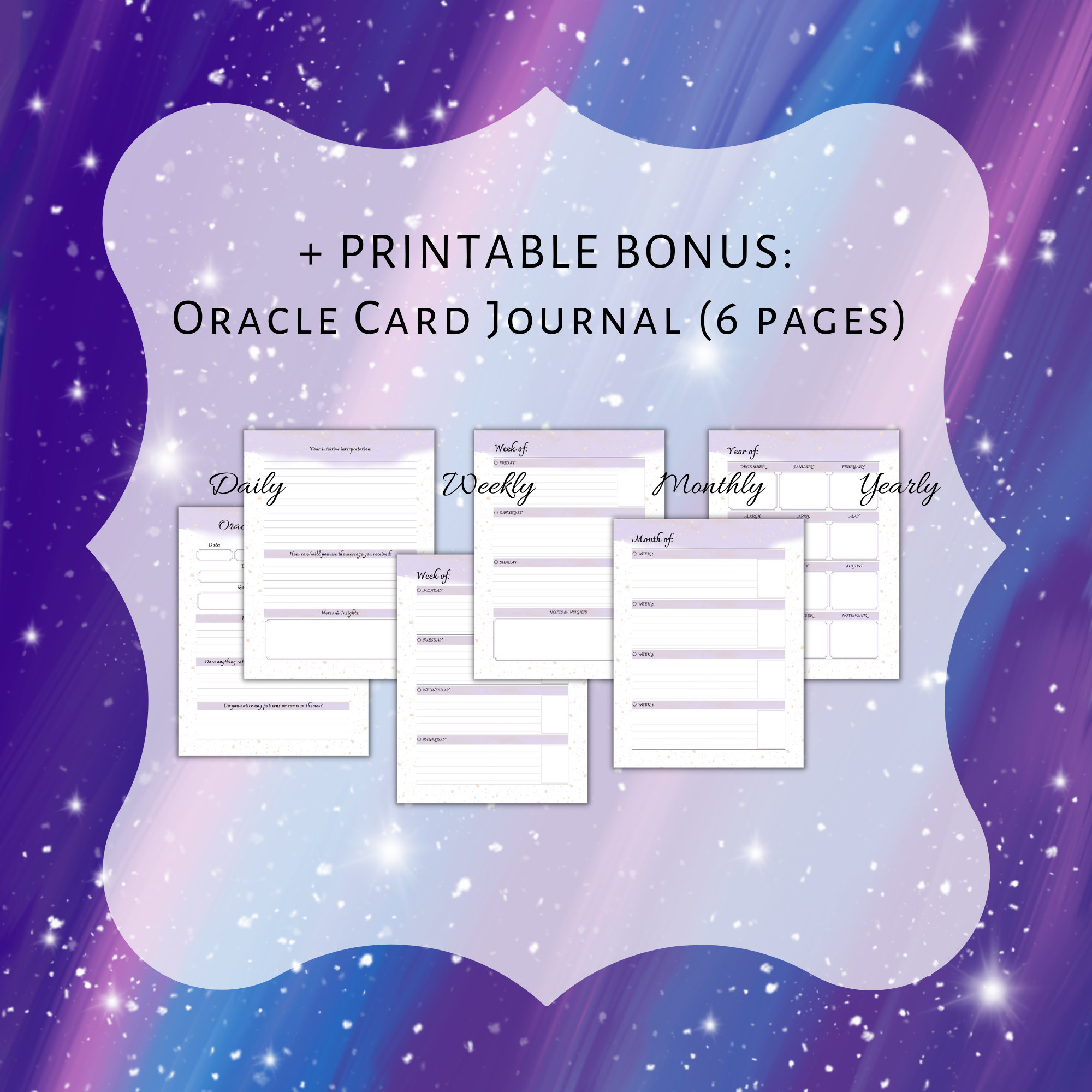 PRINTABLE Tarot Cheat Sheet &amp; Keywordsblank Version Rider Waite Smith ...