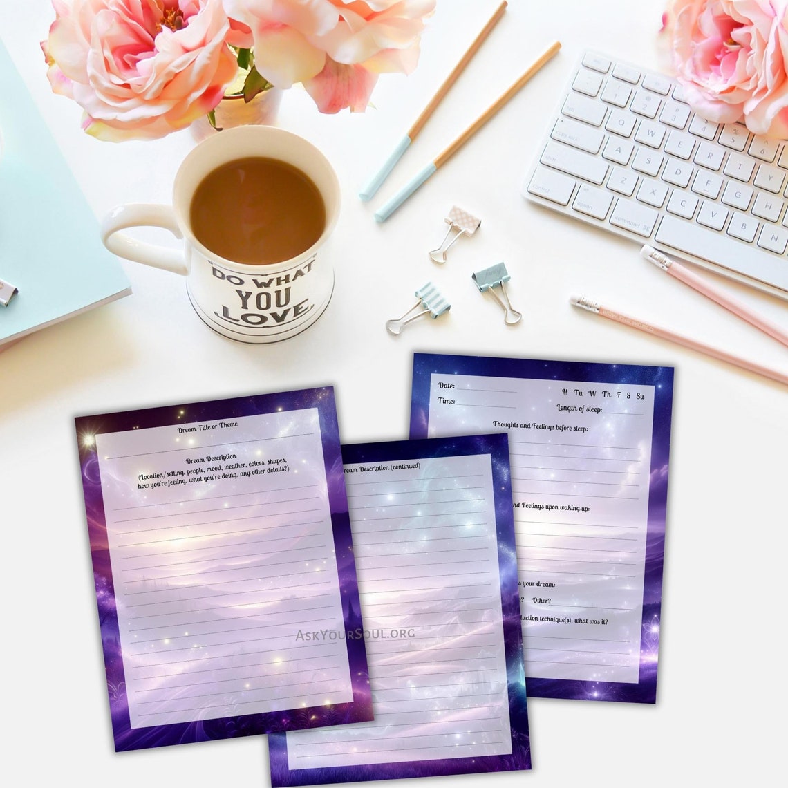 Editable Dream Journal Canva Template Commercial & Personal Use Done ...