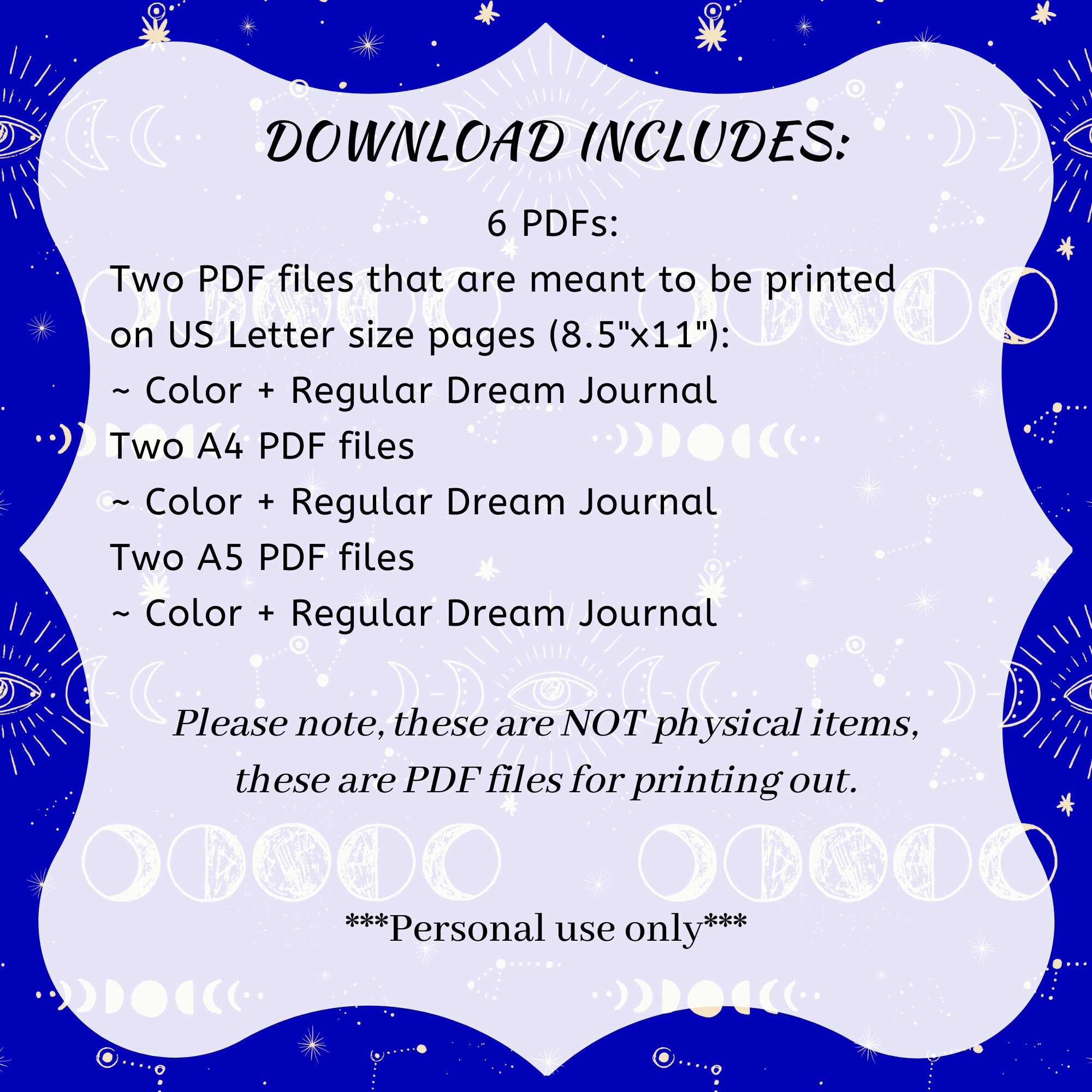 Printable Dream Journal for Dreams and Their Interpretations | Lucid ...