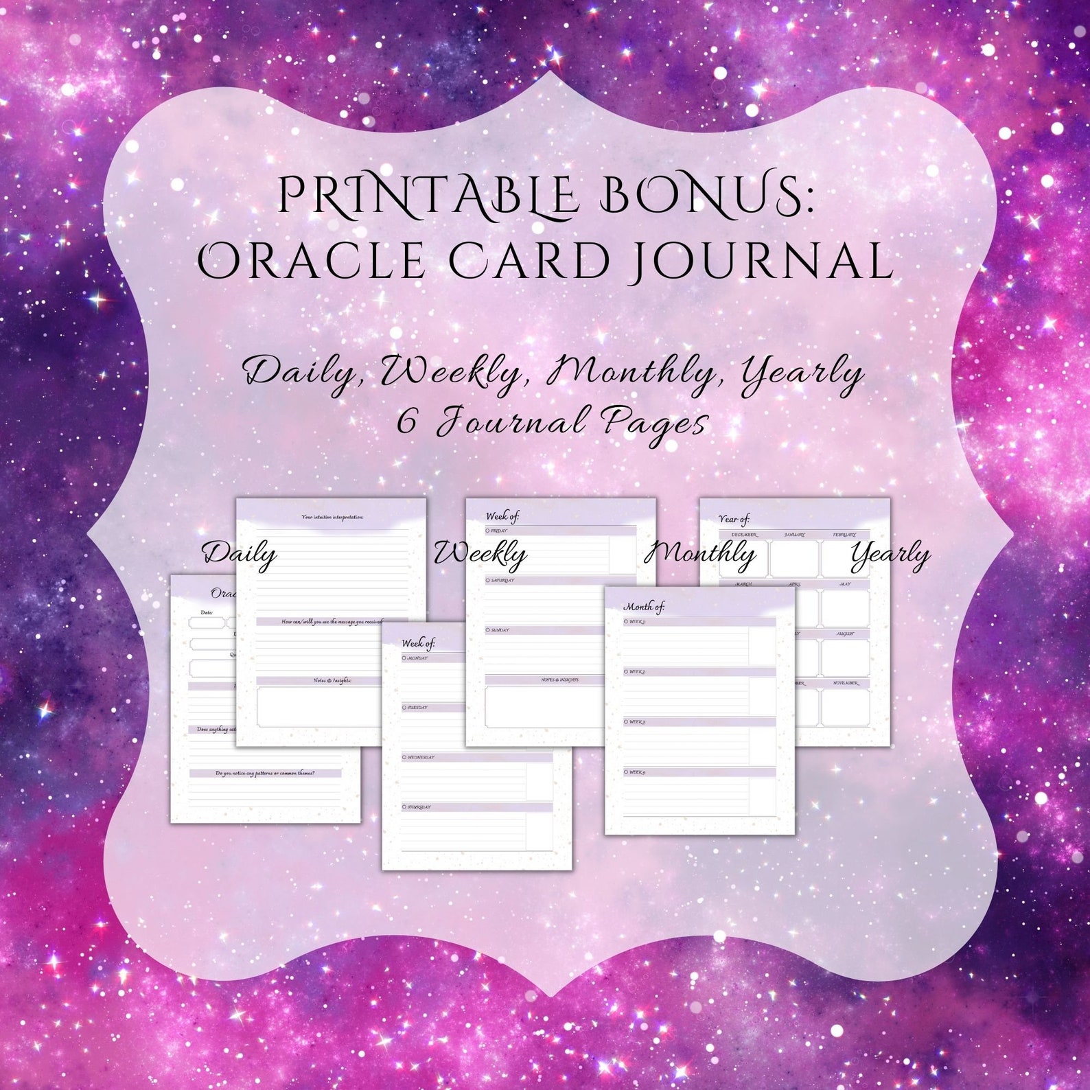 PRINTABLE Love Message and Ask Your Soul Cards (LARGE) Bundle | Love ...
