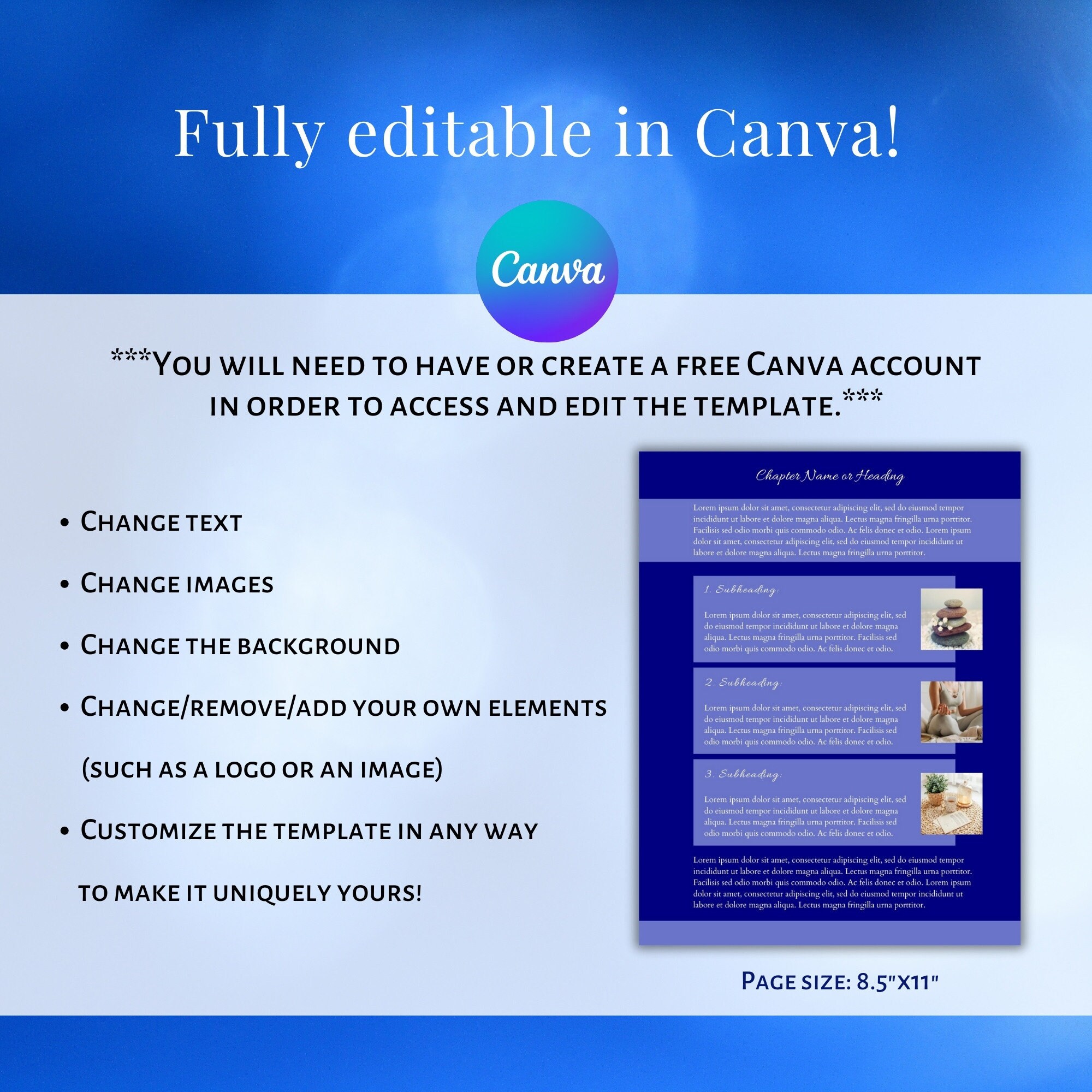 Editable Ebook Canva Template Commercial & Personal Use Life Coach ...