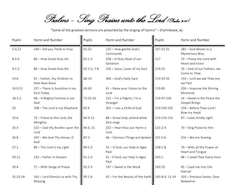 Psalms Part 1 Handouts
