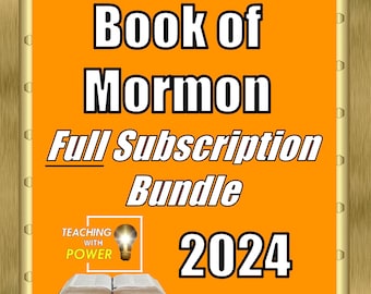 Book of Mormon Bundle-Abonnement – Alle Folien, Handouts und Unterrichtspläne für 2024, wie sie im Laufe des Jahres erstellt werden