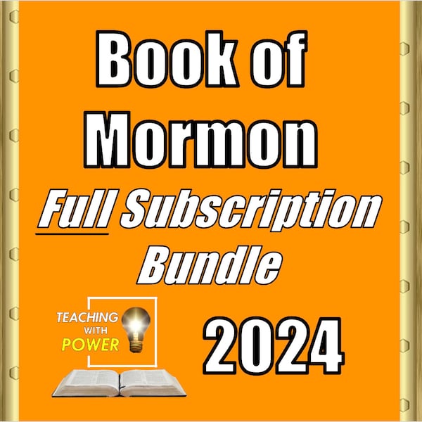 Book of Mormon Bundle Subscription—All Slides, Handouts, and Lesson Plans for 2024 as they are created throughout the year