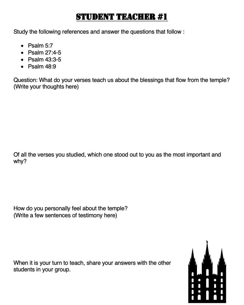 Psalms Part 3 Handouts Etsy