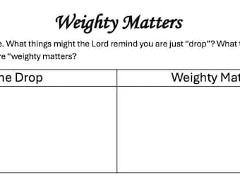 Doctrine & Covenants 115-120 Handouts Only