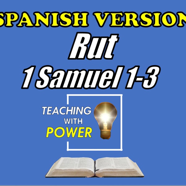 Rut, 1 Samuel 1-3 Diapositivas + Folletos (SPANISH VERSION)